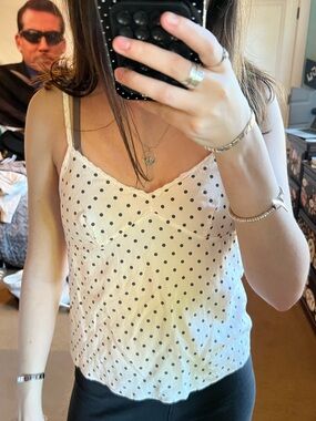 Polka dot tank top
